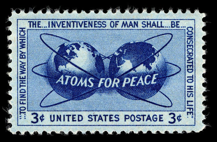 3c Atoms for Peace single | National Postal Museum