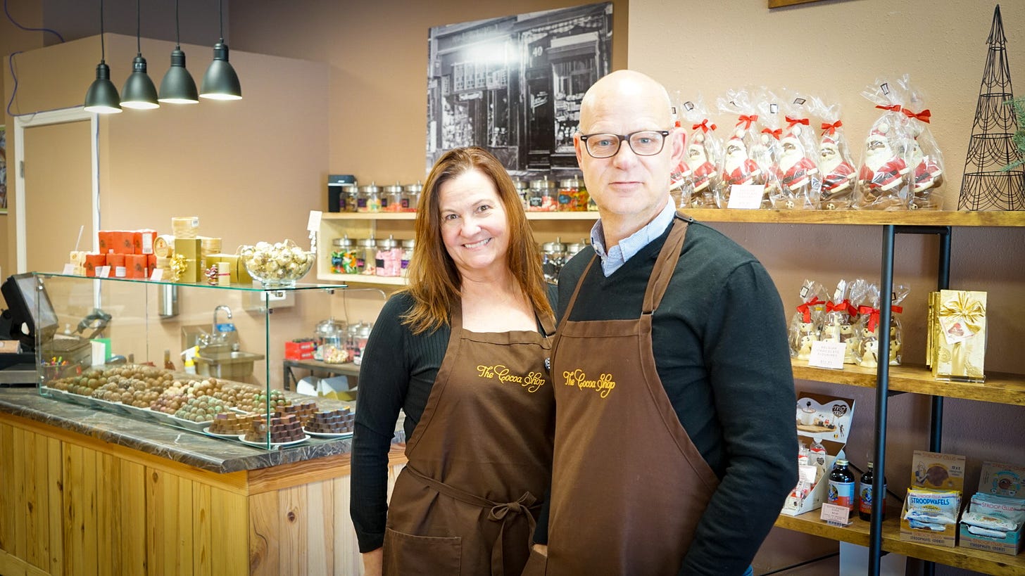 Paul Zaal and Kristin Zaal, owners of The Chocolate Shop in Wausau.
