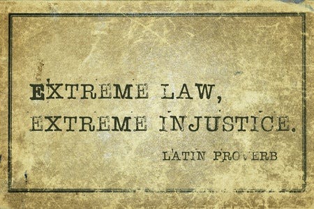 Extreme Law Extreme Injustice