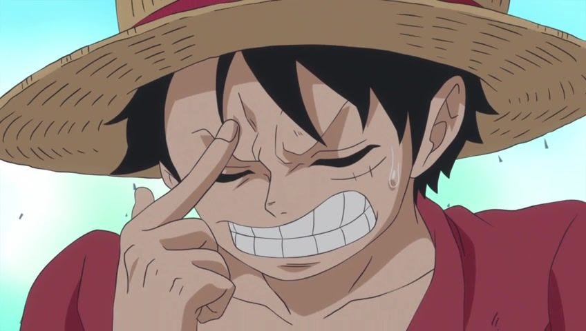 Think Luffy, THINK!” 'Eh, shit's too hard” - Luffy, in this picture