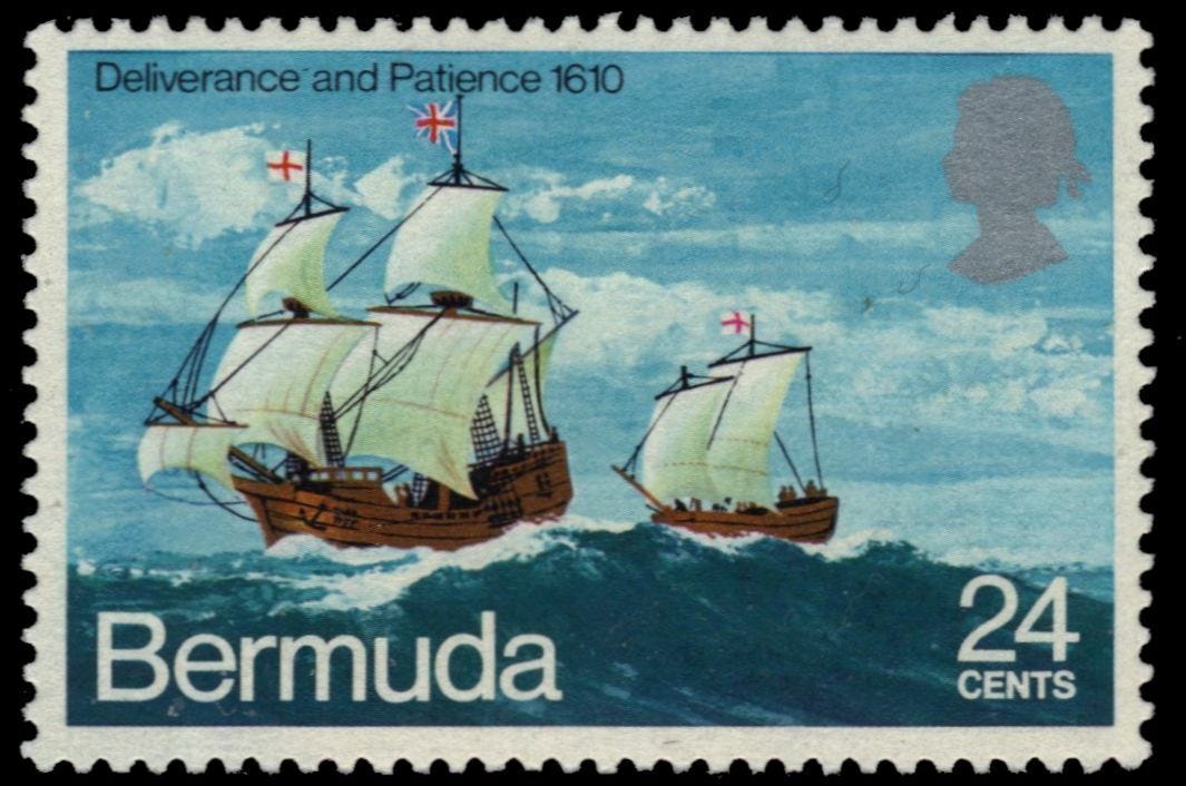 BERMUDA 283 (SG278) - "Deliverance" and "Patience" under Sail (pa87348) |  eBay