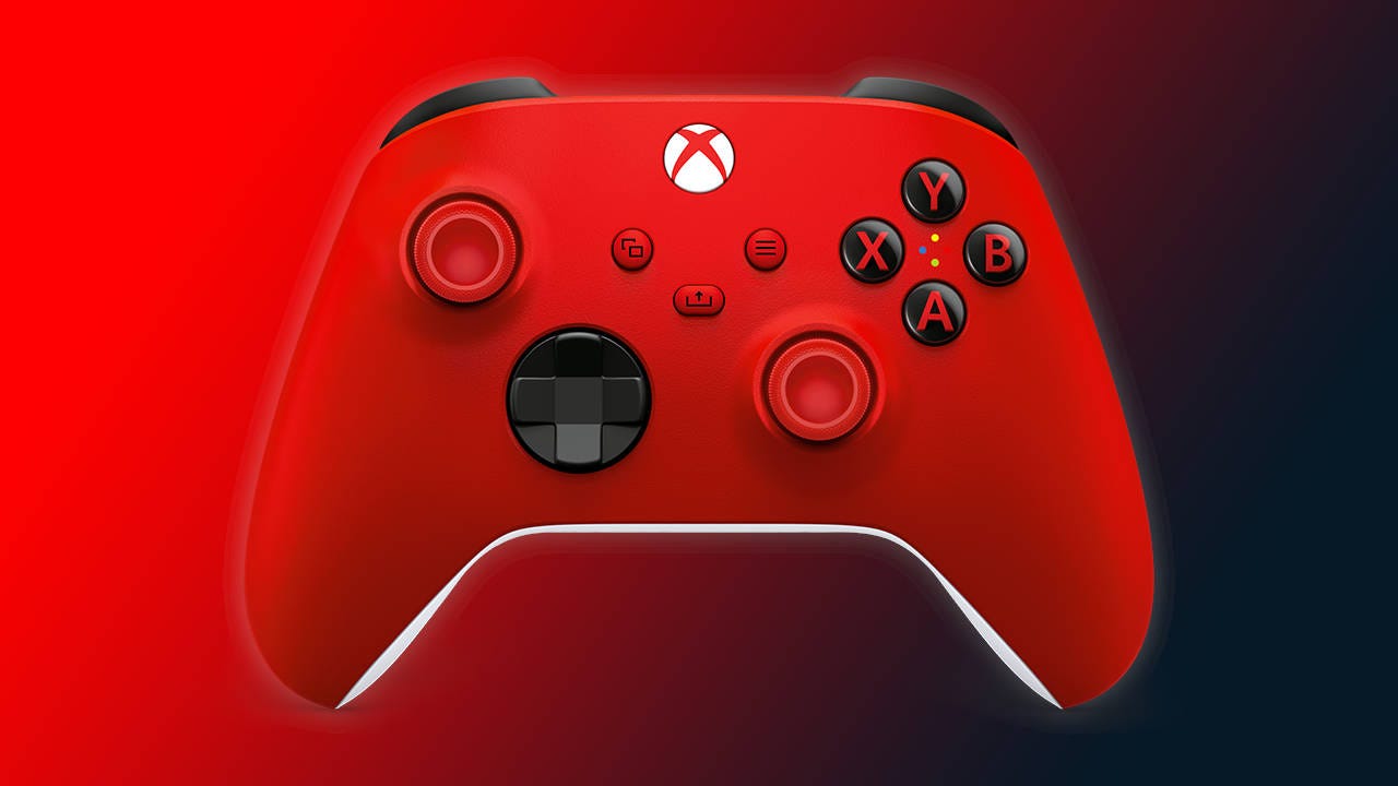 A red Xbox controller