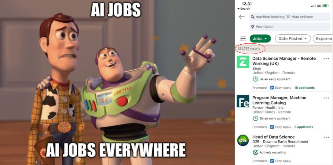 AI jobs everywhere
