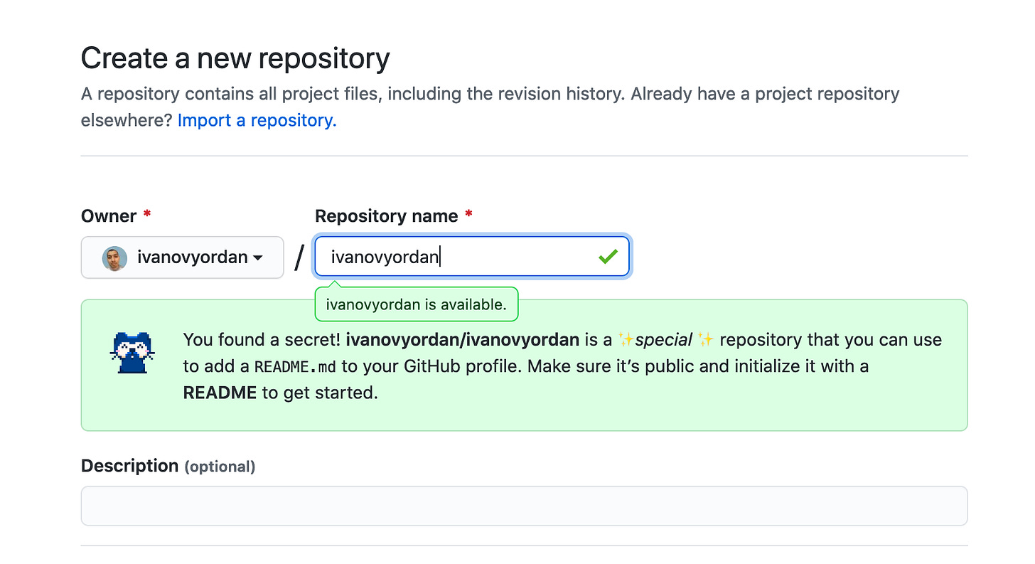 GitHub New Repository