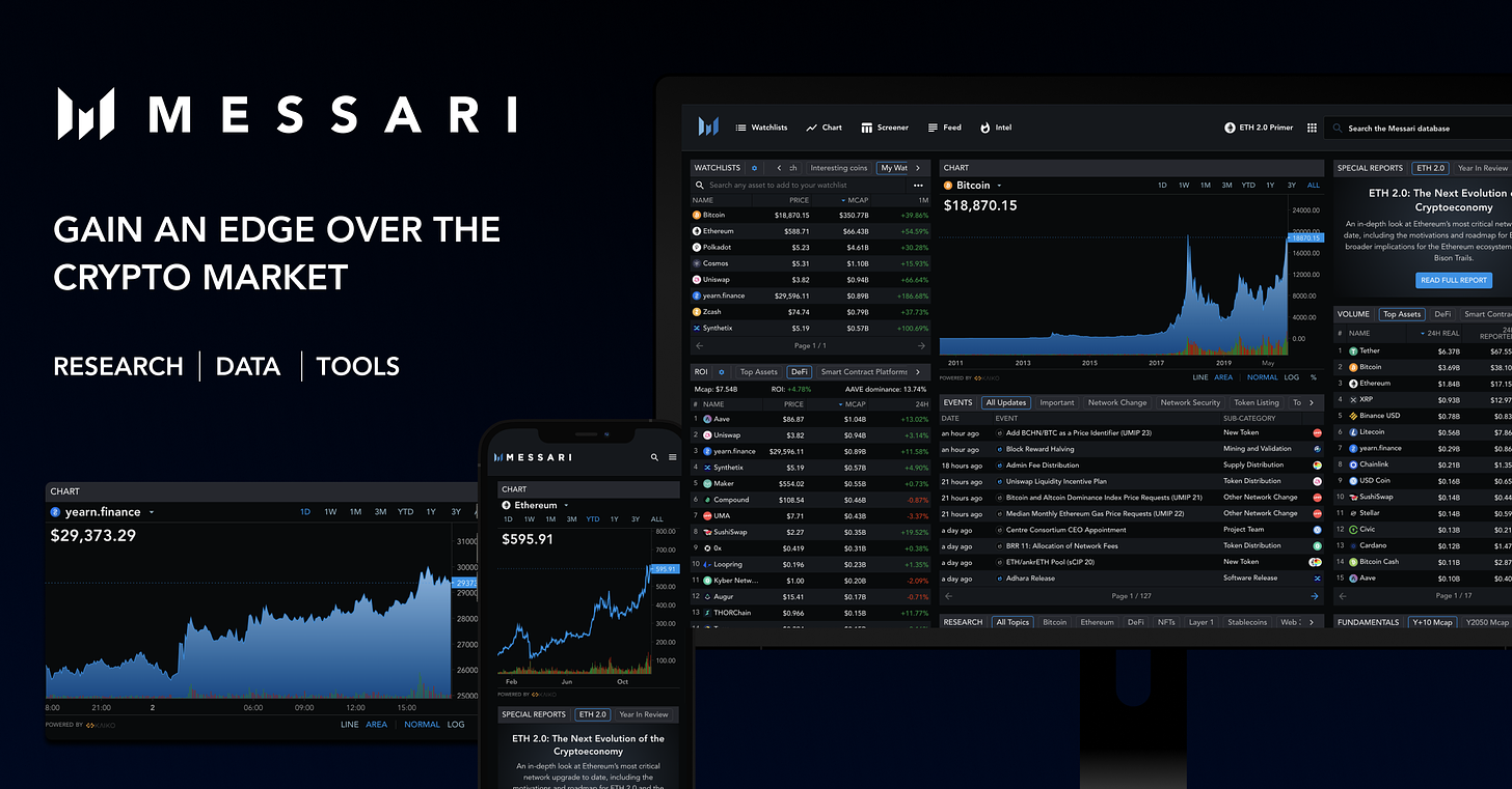Crypto Research, Data, and Tools | Messari