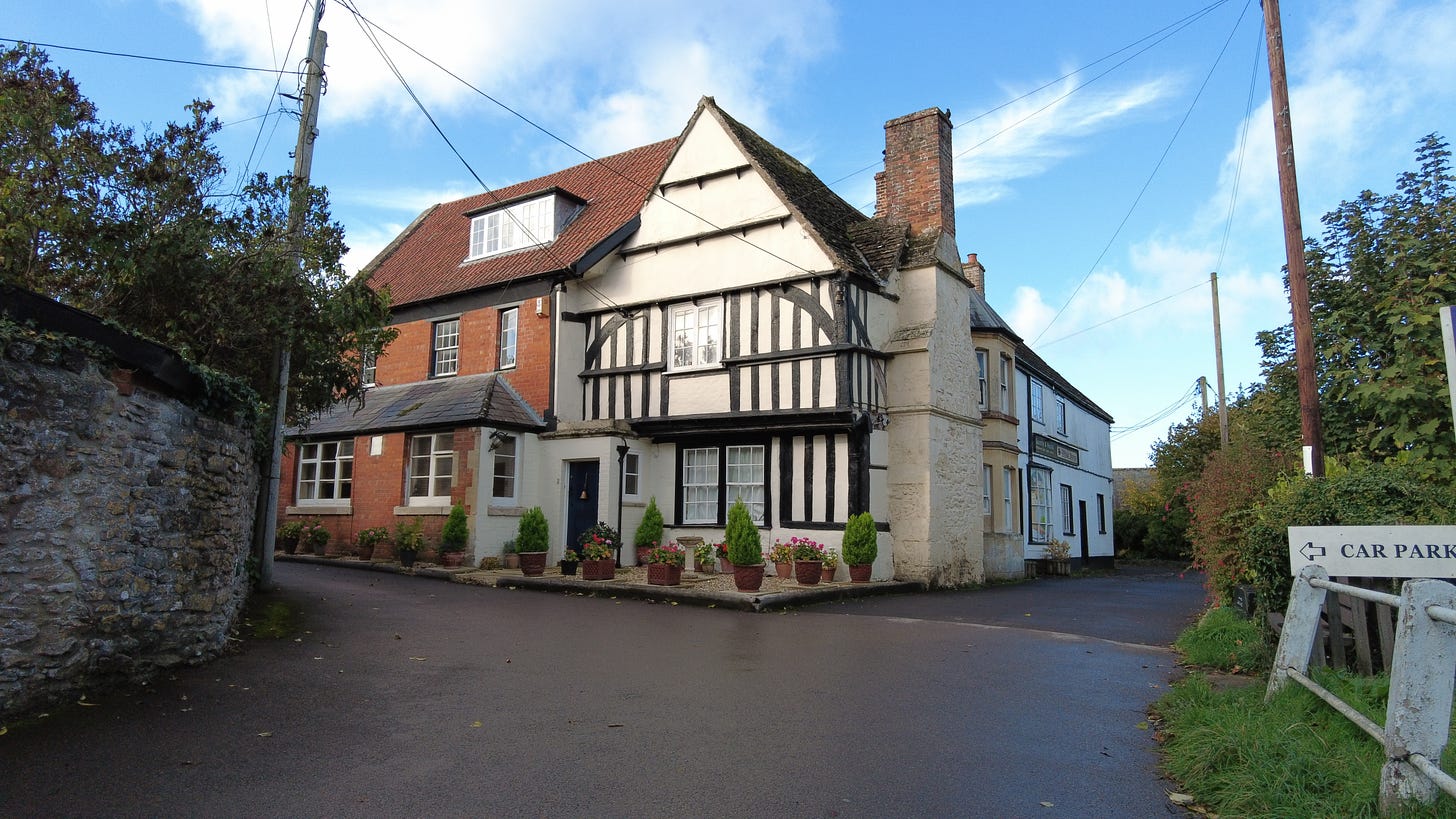 Bromham in Wiltshire has many fine homes likes these. it is not unusual to see houses around 500 years old. 