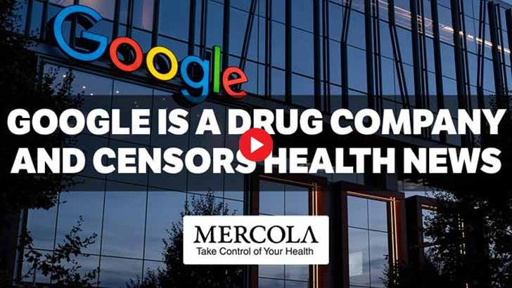 google is a drug company and censors health news