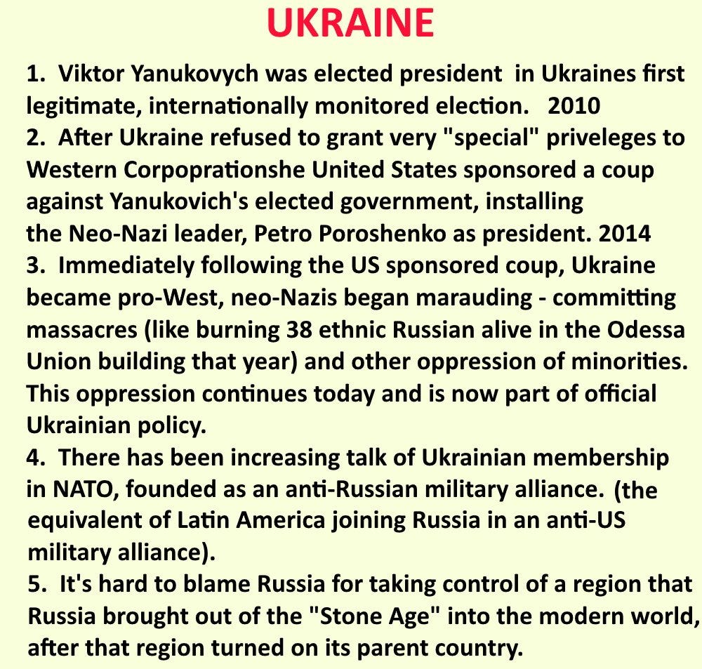 Ukraine and the New Al Qaeda. Ukrainians are being fooled by The West. 