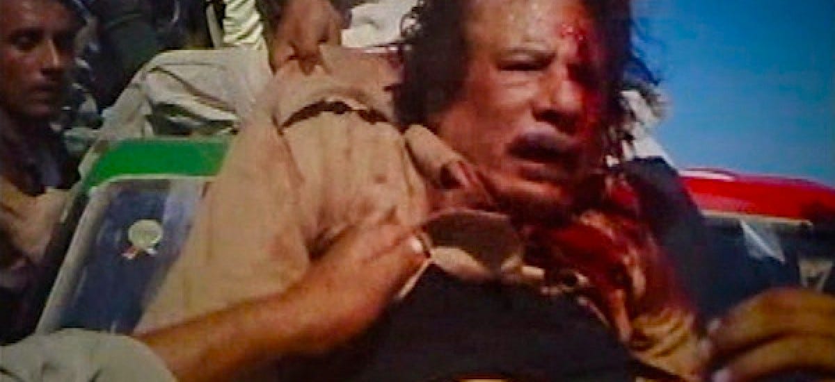 Image result for gaddafi death