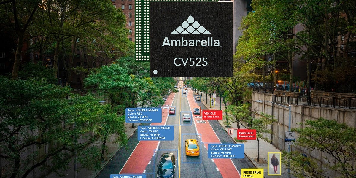 Ambarella's AI chips can handle computer vision for security cameras.