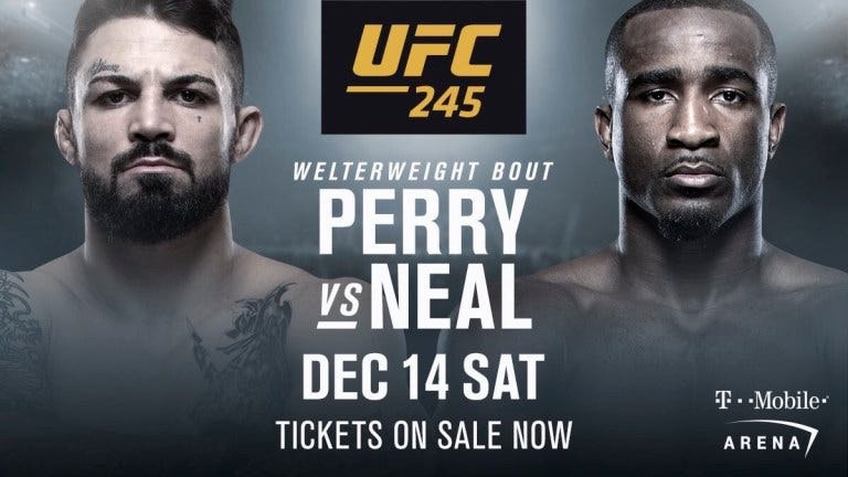 Image result for ufc 245 perry vs. neal