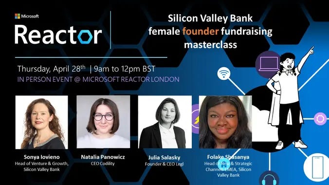 Silicon Valley Bank female founder fundraising masterclass