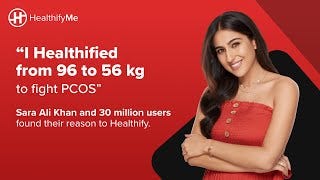 Trailer | Sara Ali Khan &amp; 30 Million found their reason to Healthify |  HealthifyMe - YouTube