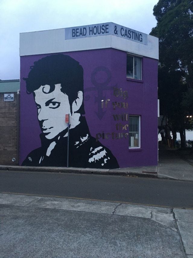 Dig if you will the picture. Prince: Beloved in Sydney
