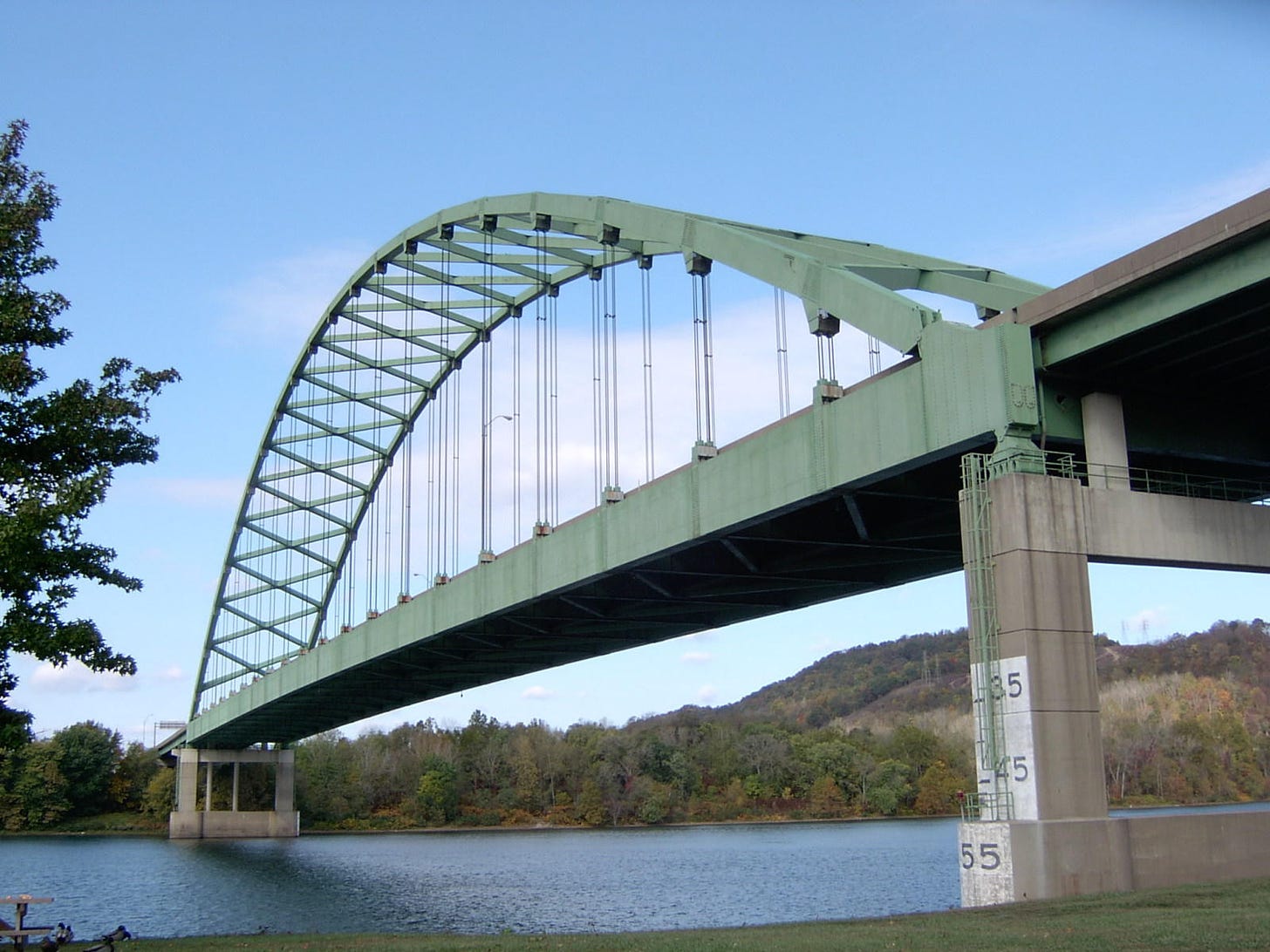 Bridgehunter.com | Moundsville Bridge