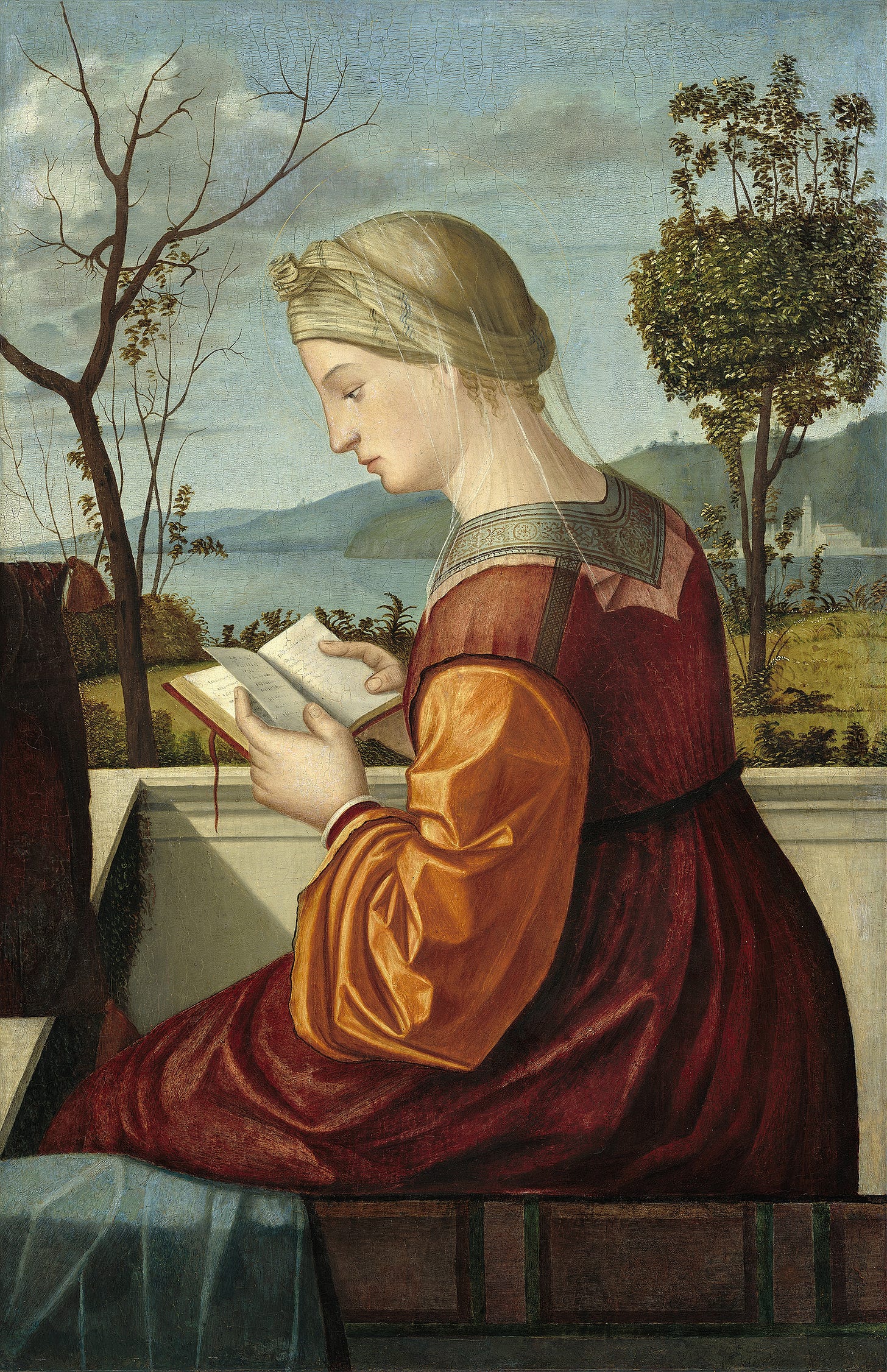 The Virgin Reading (c. 1505) by Vittore Carpaccio (Italian, 1465-1525)