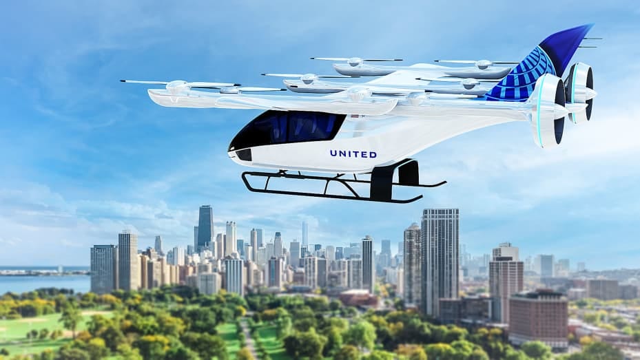 United Airlines ordered 200 Eve Evtol aircraft.