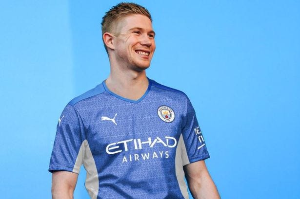 Man City fans deliver unanimous verdict on &#39;leaked&#39; home kit image  featuring Kevin de Bruyne - Manchester Evening News