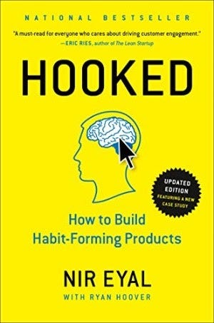 Capa do livro Hooked: How to Build Habit-Forming Products, de Nir Eyal
