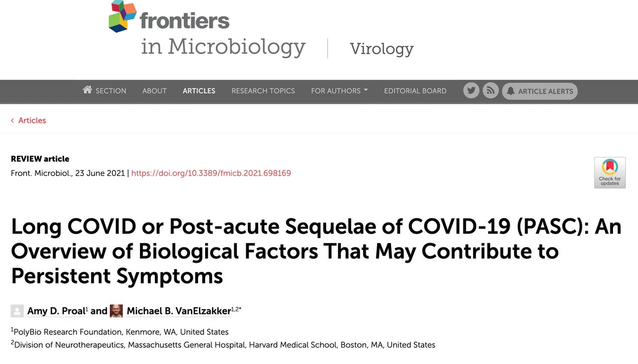 Long COVID or Post-acute Sequelae of COVID-19 (PASC): An Overview of Biological Factors That May Contribute to Persistent Symptoms