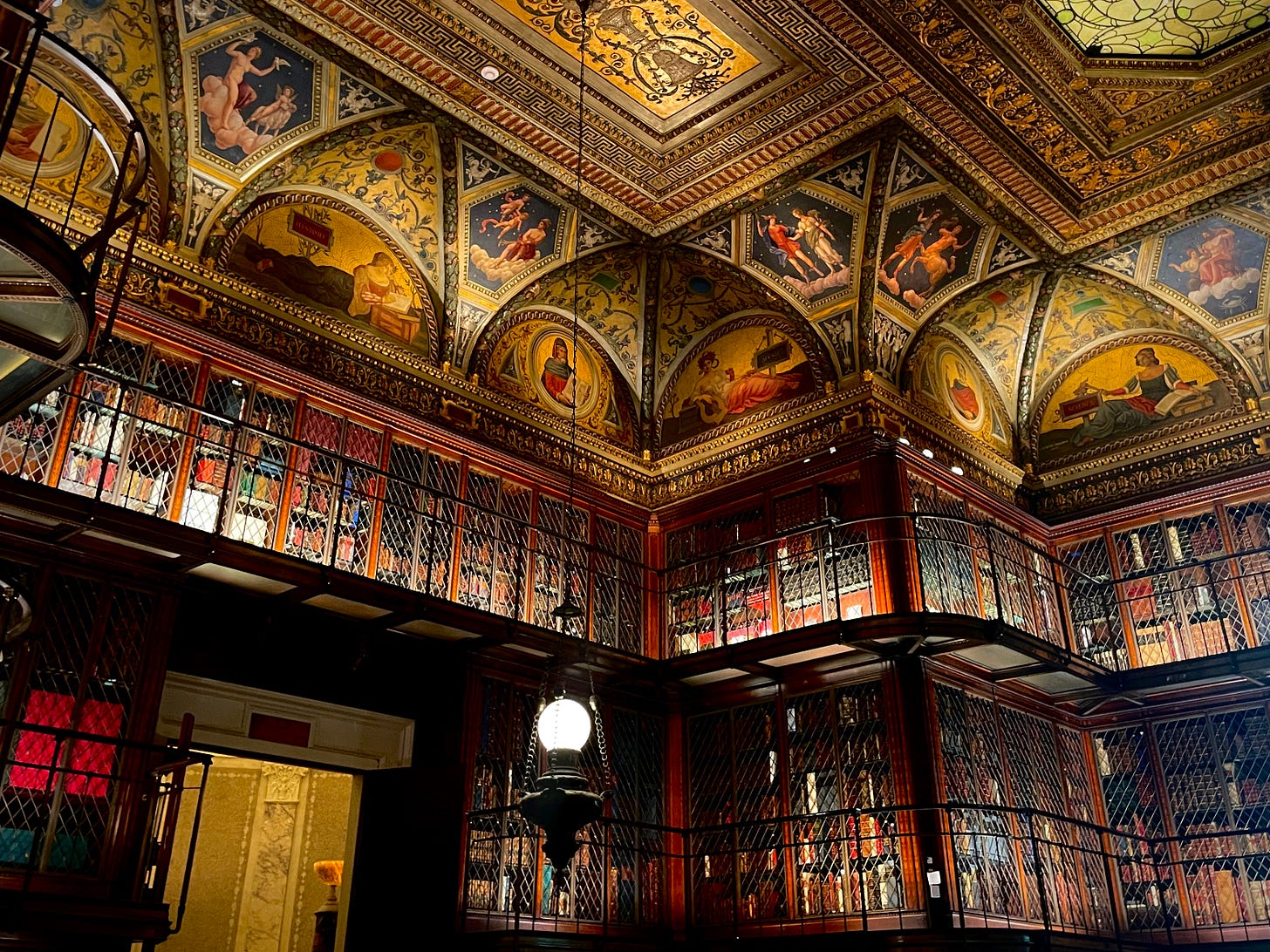 a corner of morgan library in manhattan, new york