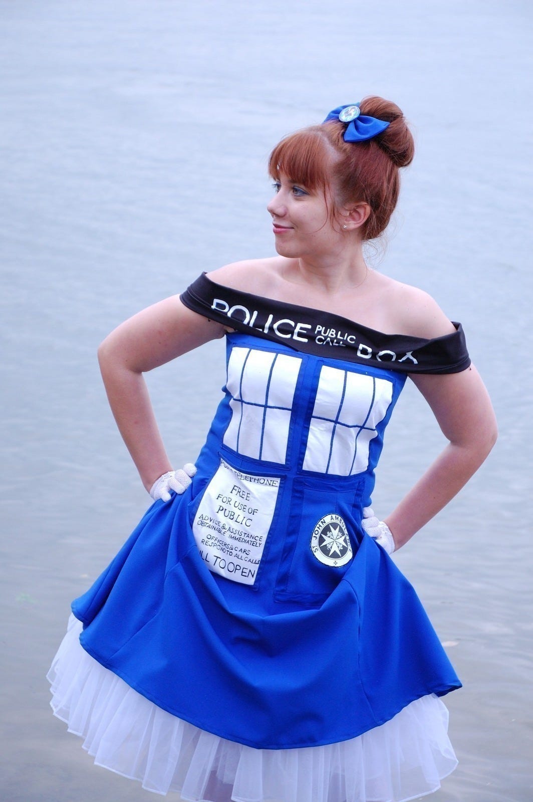The Tardis Dress · A Costume Dress · Embroidery, Transfers, and Sewing on  Cut Out + Keep