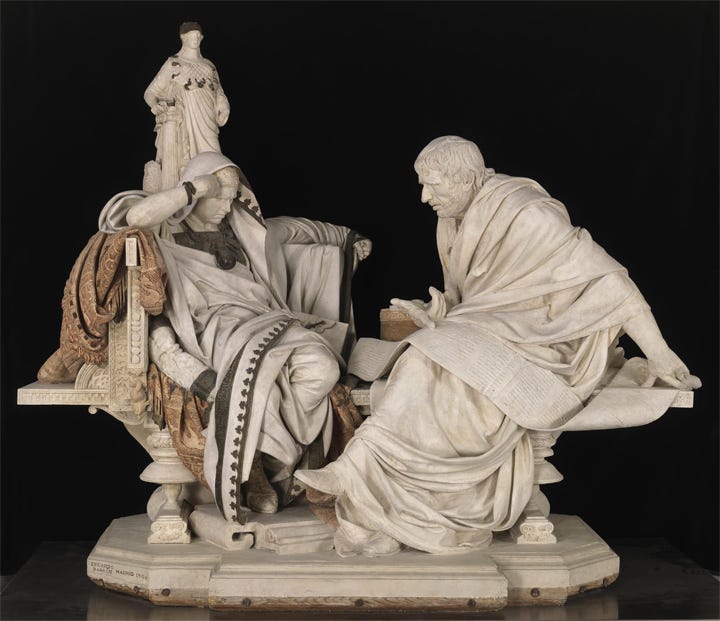 The Restoration of Nero and Seneca by Eduardo Barrón - Museo Nacional del  Prado