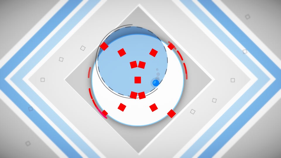 Screenshot of 'area' challenge in HyperDot