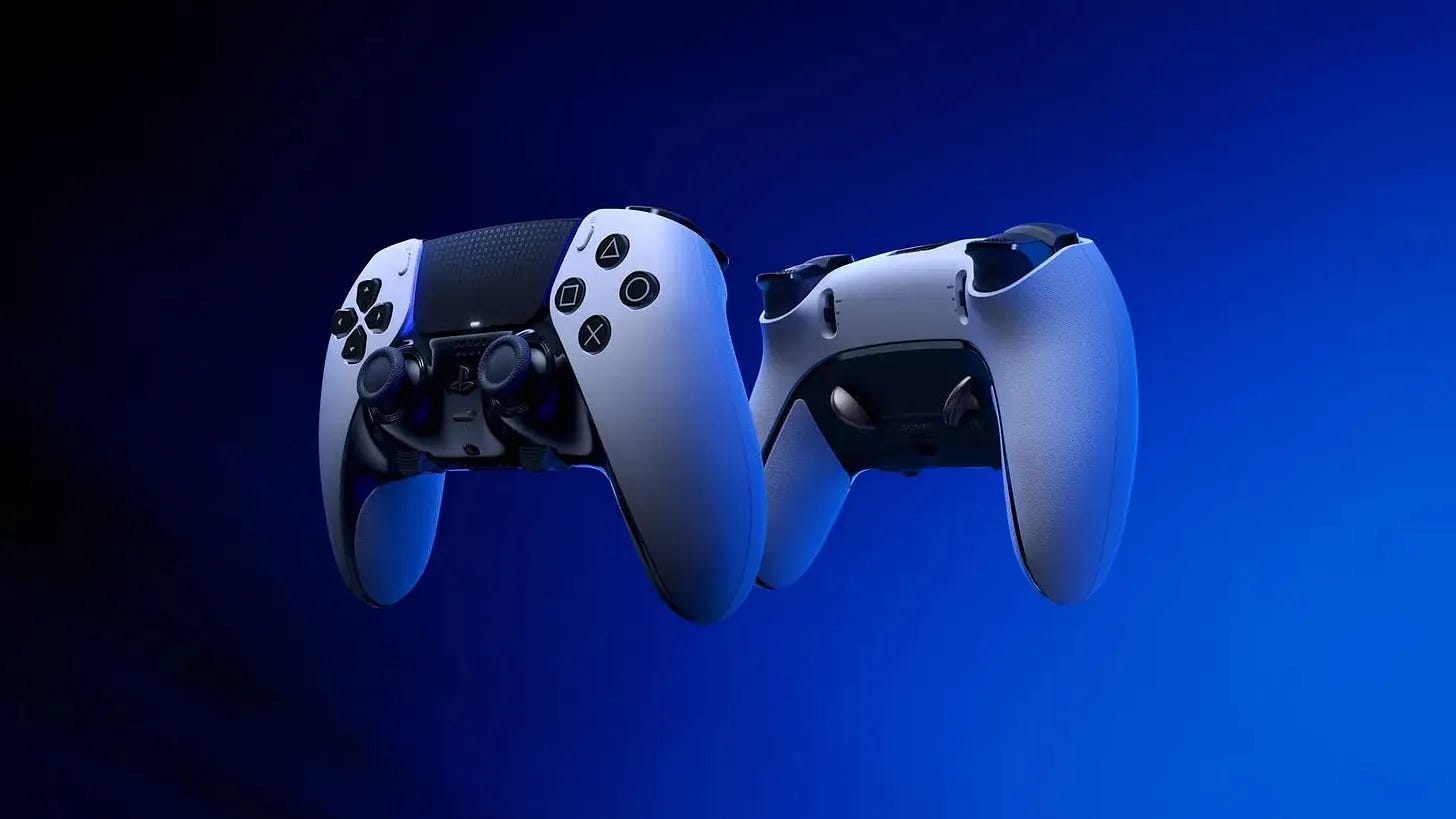 PS5 DualSense Edge controller front and back