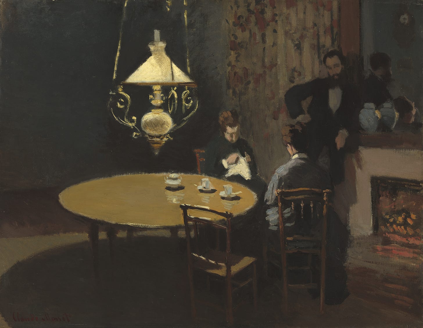 Interior, after Dinner (1868-1869)