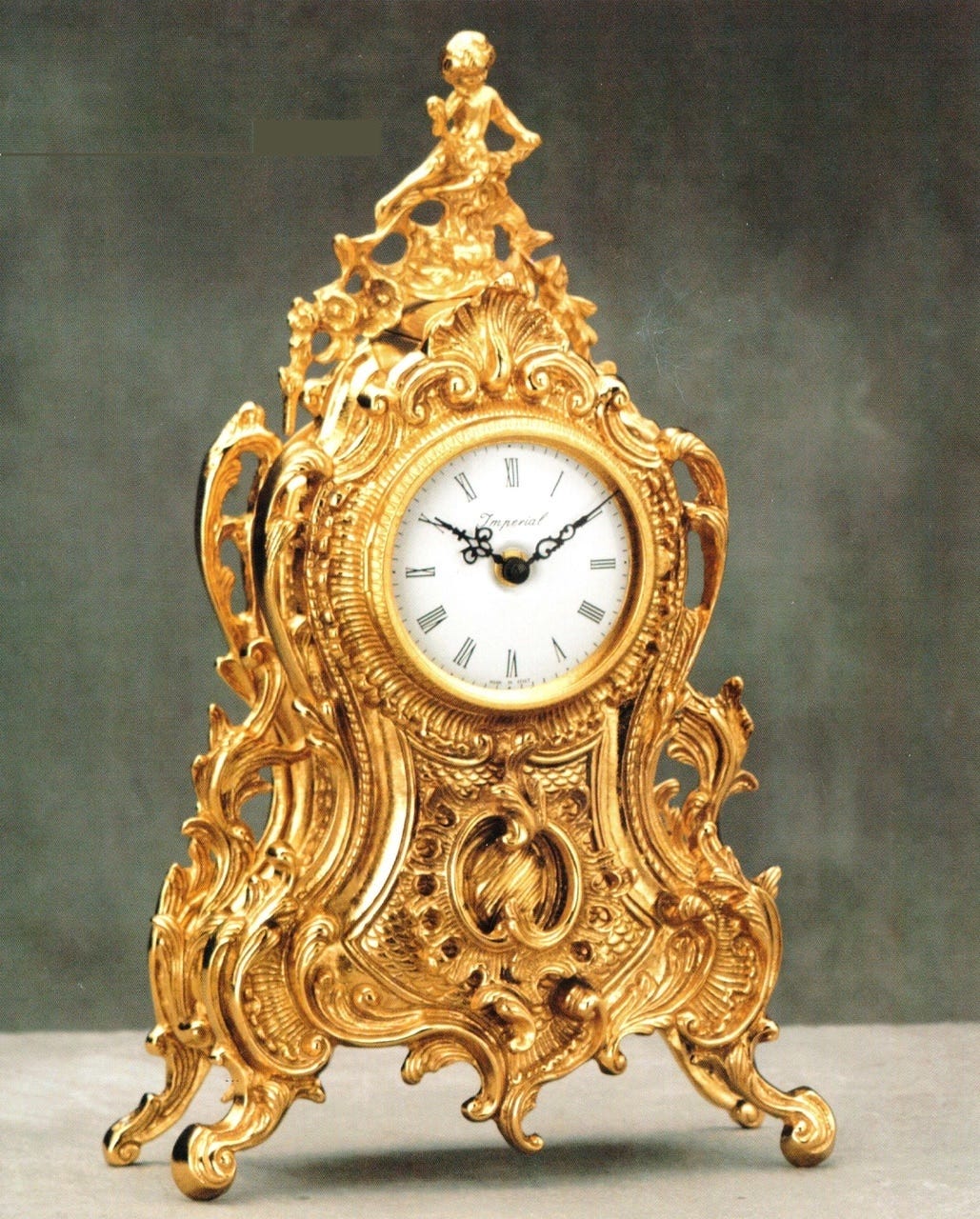 Ornamental d'Oro Ormolu - Mantel, Table, or Desk Clock - Louis Quinze,  Rococo - Choose Your Finish - Handmade Reproduction of a 17th, 18th Century  Dore Bronze Antique, 6675