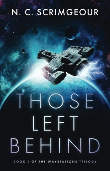 Book cover of Those Left Behind by N C Scrimgeour
