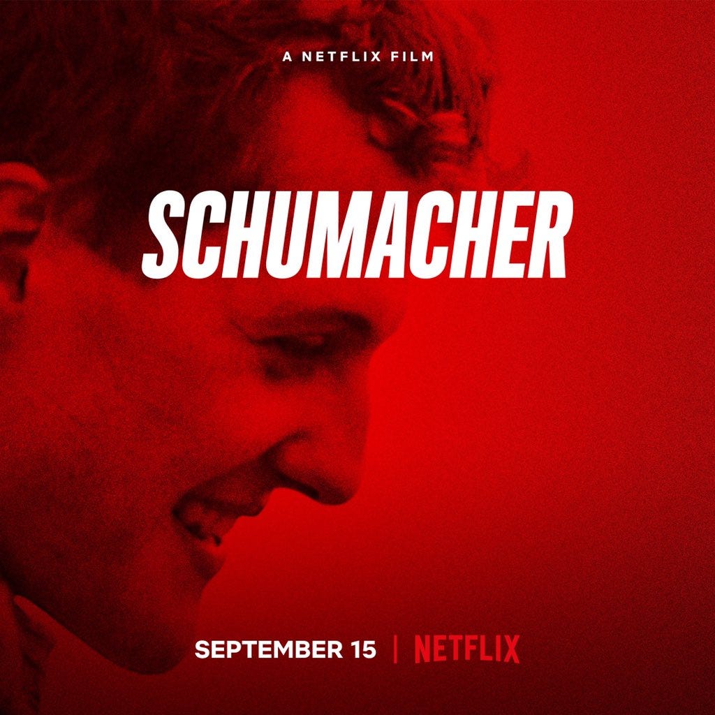 Michael Schumacher on Twitter: &quot;Out on September 15: SCHUMACHER. Out today:  The trailer. Have a look at it in the Official Schumacher App, Multi Media  Section #SchumacherNetflix… https://t.co/ve4PHoMu7T&quot;
