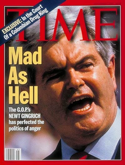 TIME Magazine Cover: Newt Gingrich - Nov. 7, 1994 - Newt Gingrich - Politics