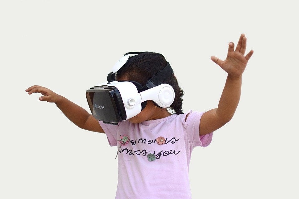 Augmented Reality, Vr, Virtual Reality, Child, Device