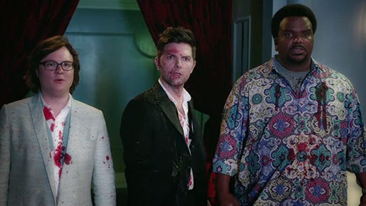 Clark Duke, Adam Scott and Craig Robinson star in "Hot Tub Time Machine 2," a 2015 Paramount Pictures release directed by Steve Pink.
