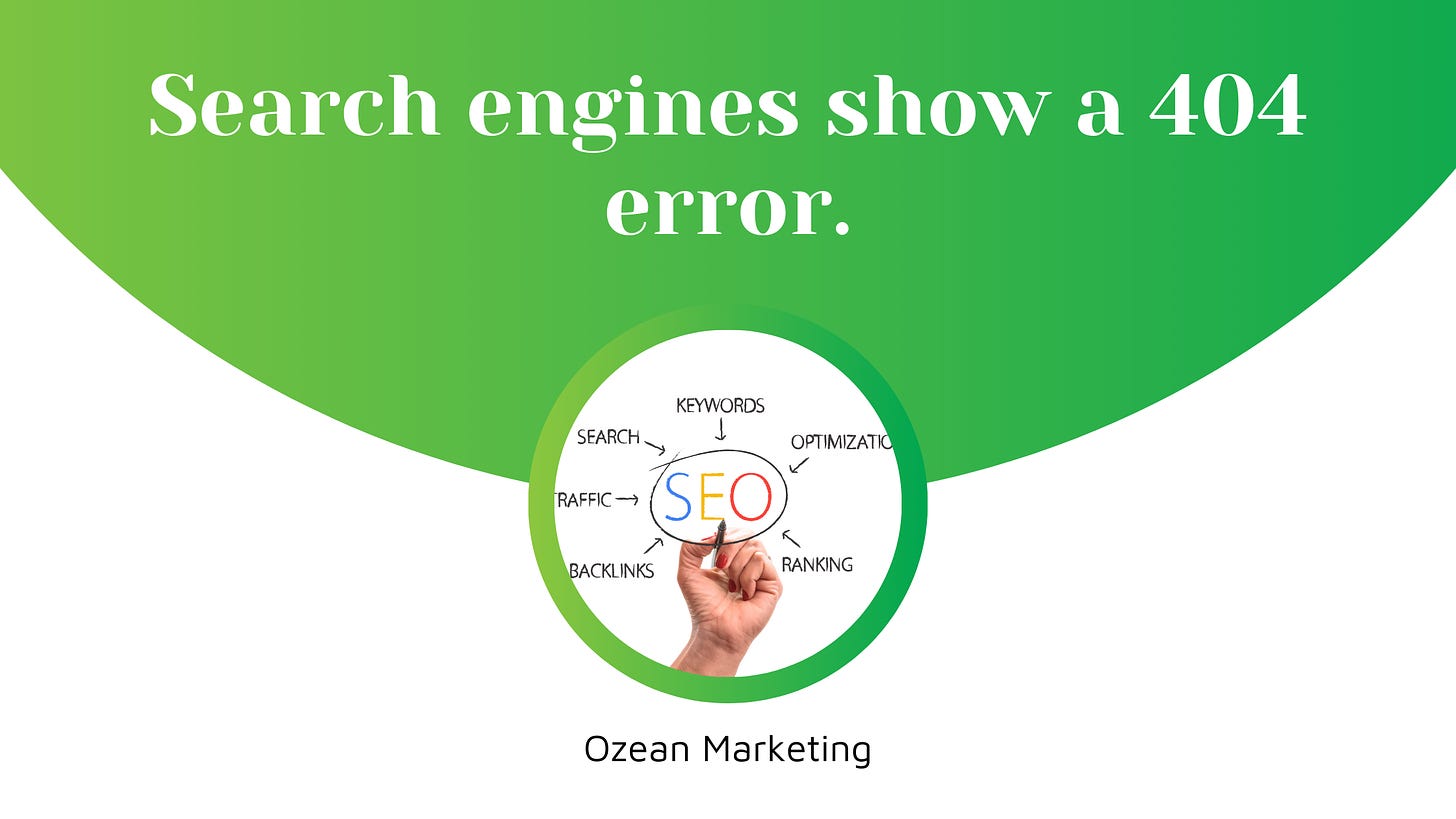 Search engines show a 404 error.