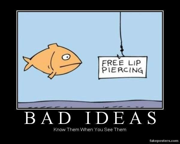 Bad idea | Fish memes, Funny fishing jokes, Fishing jokes