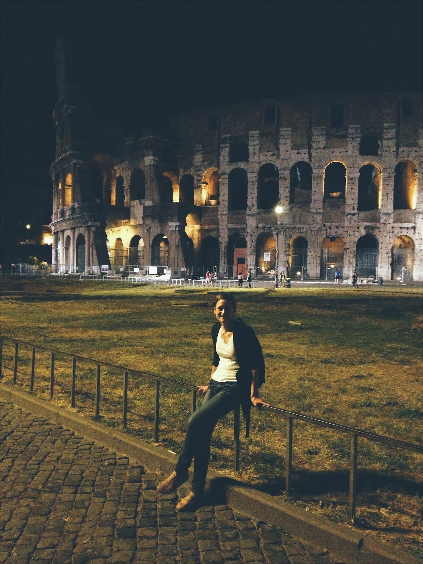 Rome, 2013. Living my best sober life.
