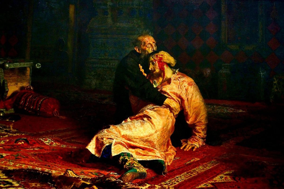 "Ivan the Terrible and His Son Ivan" by Ilya Repin