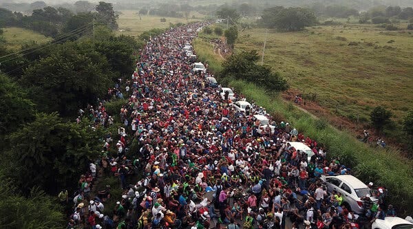 Mr. Carlson and other hosts repeatedly called a migrant caravan approaching the southern border in 2018 an “invasion.” They continued even after a man who applauded such language on social media fatally shot 11 people at a Pittsburgh synagogue.