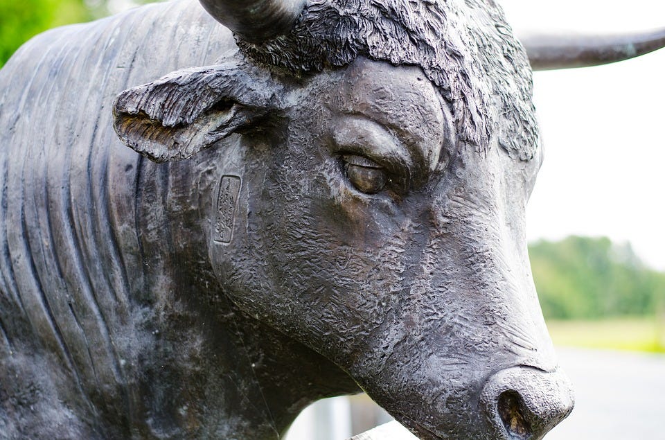 Statue, Bull, Animal, Wealth, Ancient, Travel, Landmark