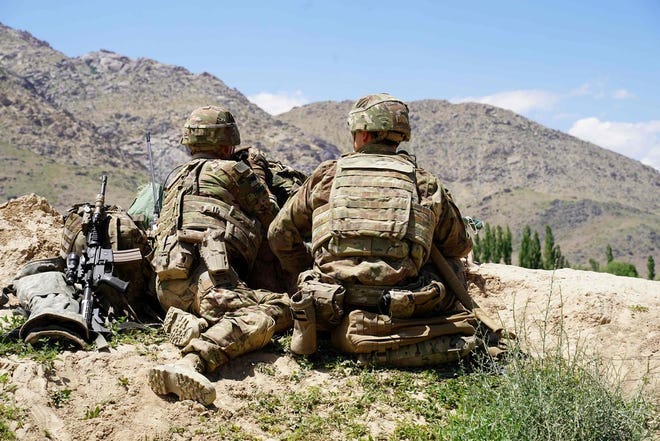 U.S. soldiers in Wardak province, central Afghanistan, in 2019.