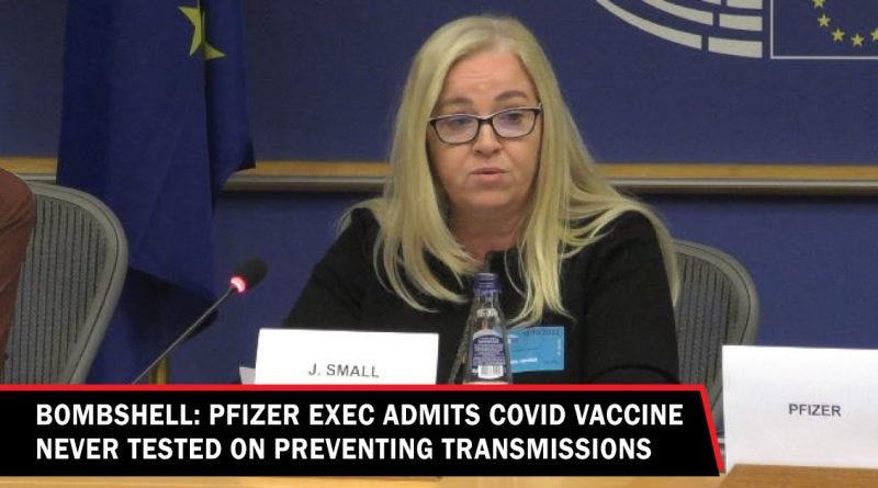 Bombshell: Pfizer Exec admits COVID vaccine never tested on preventing  transmissions - Lynnwood Times
