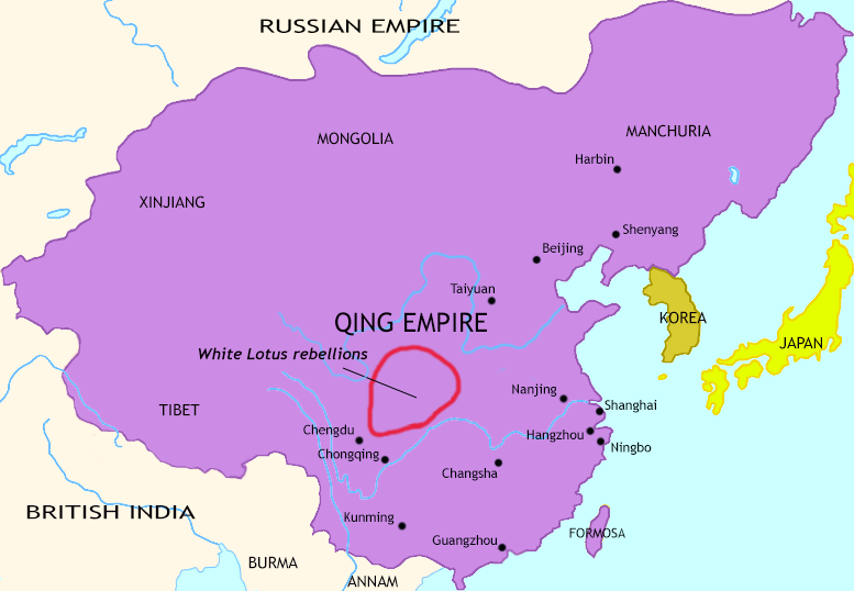 Map of Late Imperial China in 1815: The Opium Trade | TimeMaps