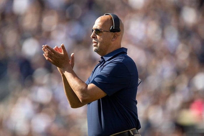 James Franklin, Luke Fickell deflect USC questions as coach search rumors  begin - The Athletic