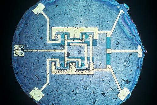 The first commercial integrated circuit, Fairchild Semiconductor, 1961. |  Null Entropy