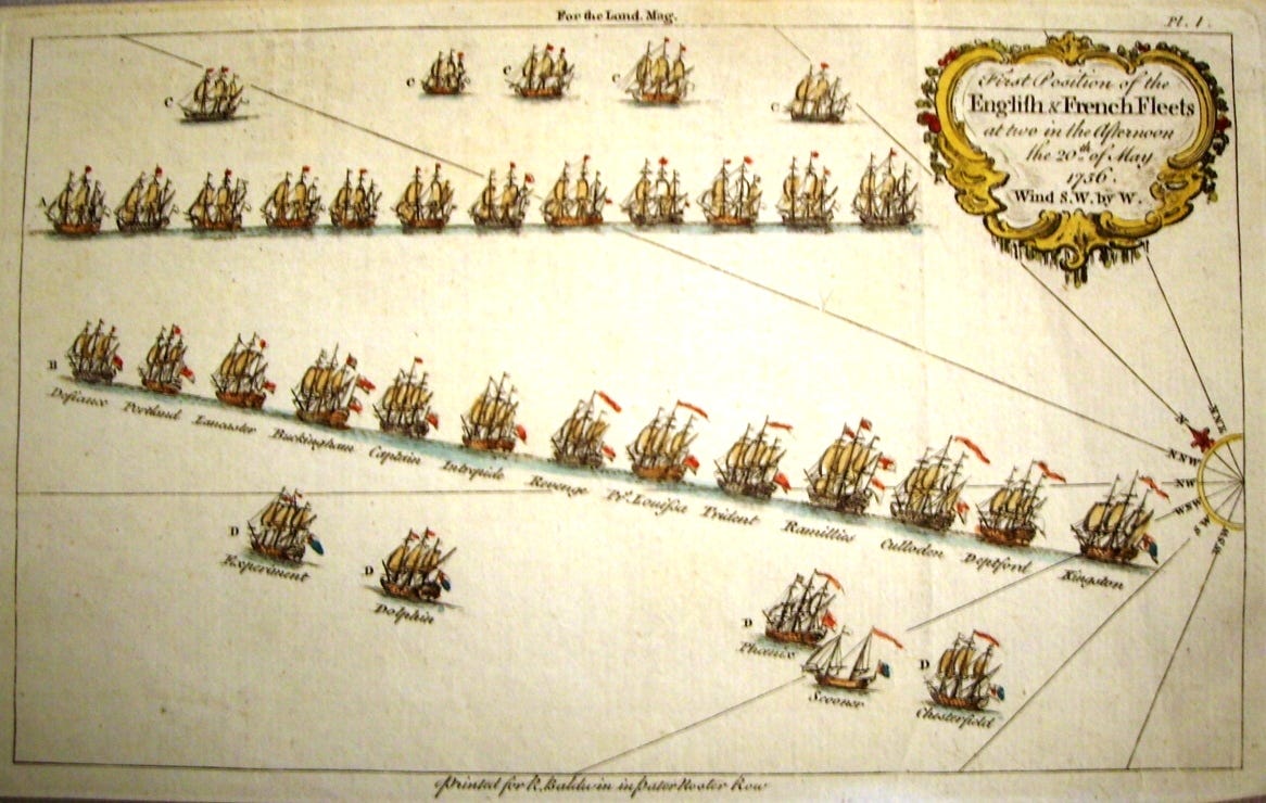 English and French fleets