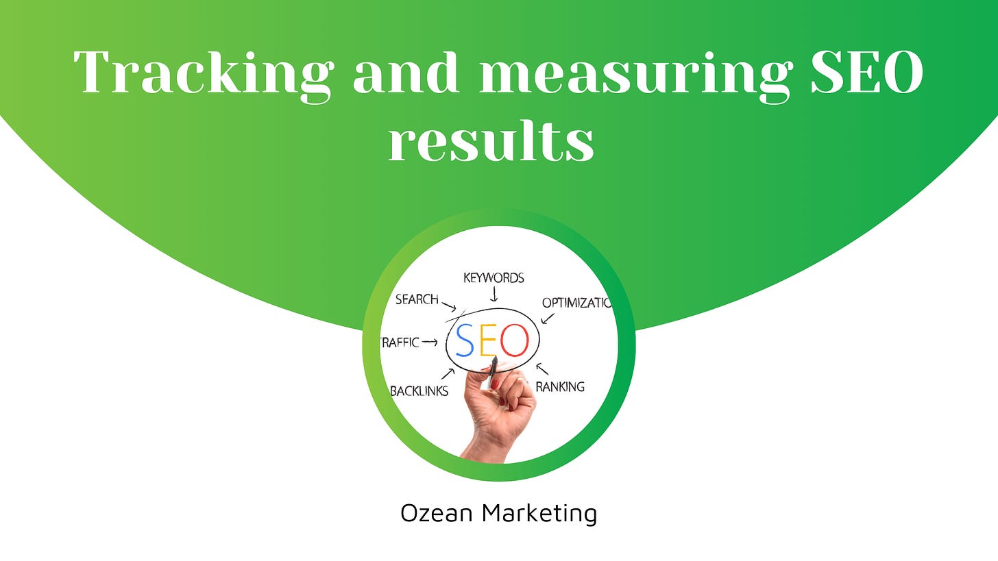 Tracking and measuring SEO results 
