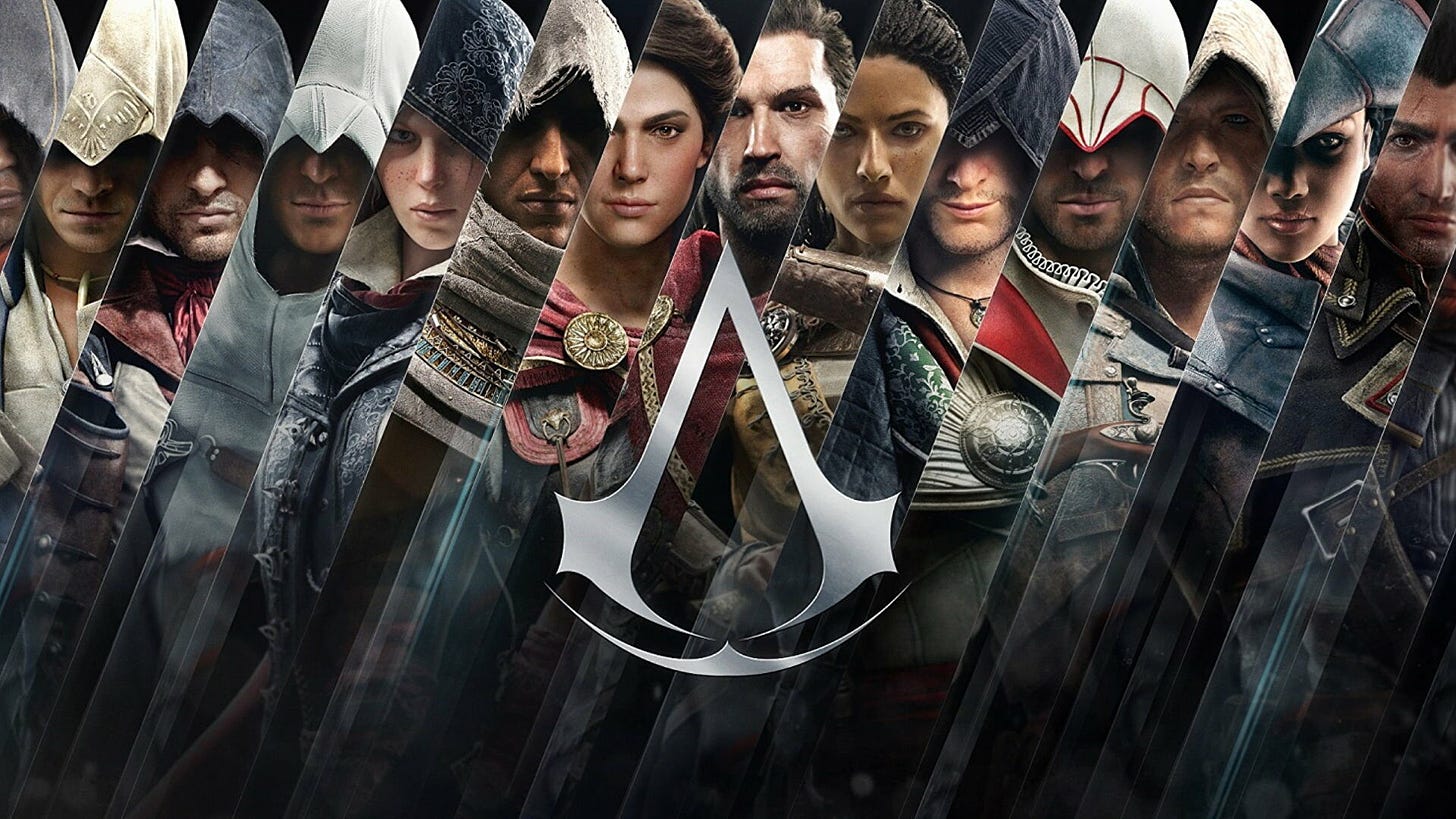 Lead characters from Assassin's Creed